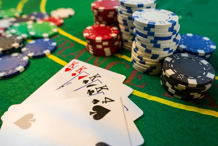 Live dealer studio setup with multi-camera feed and professional lighting